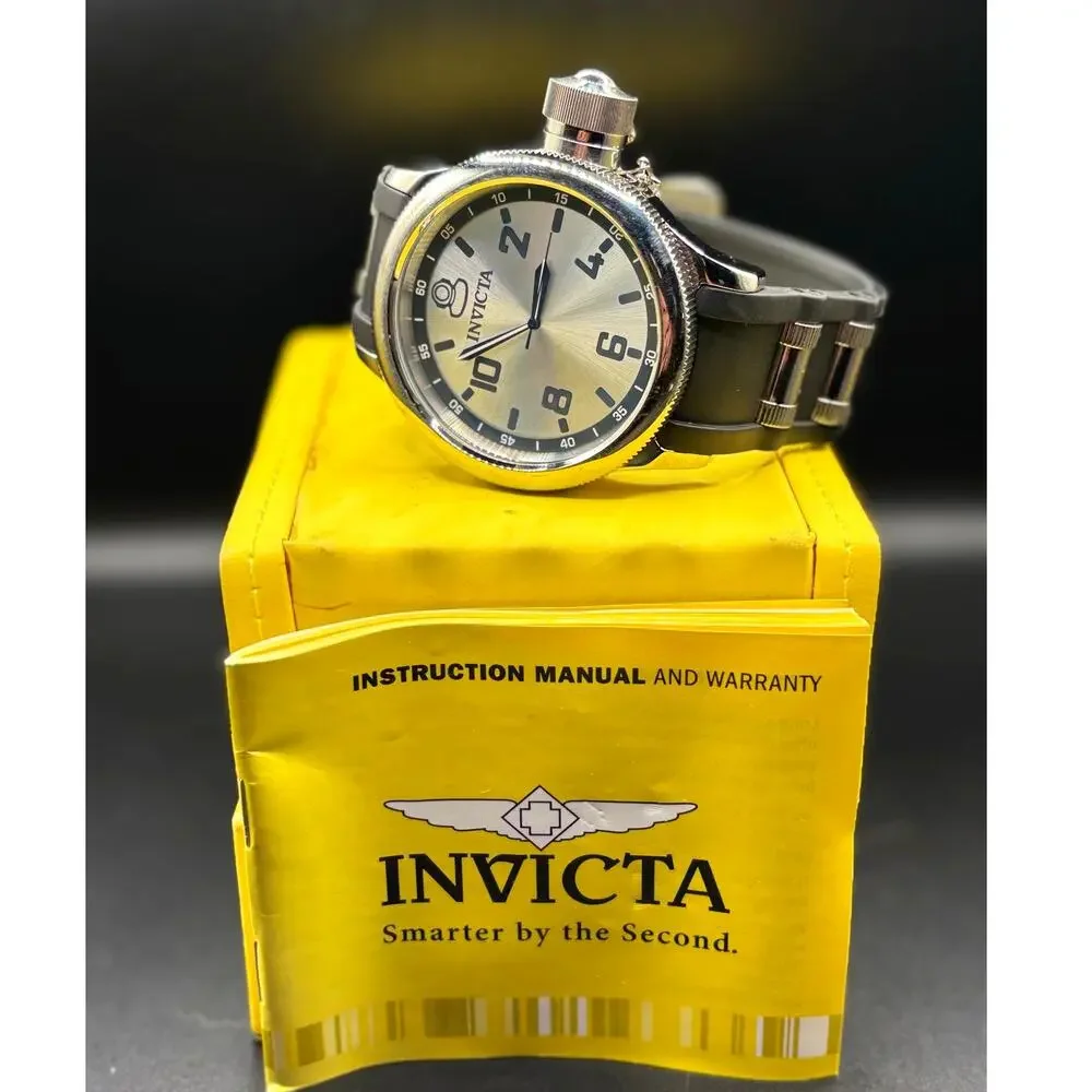 Invicta Russian Diver 1435 51.5mm Silver Dial Swiss Parts Men’s Watch Full Set